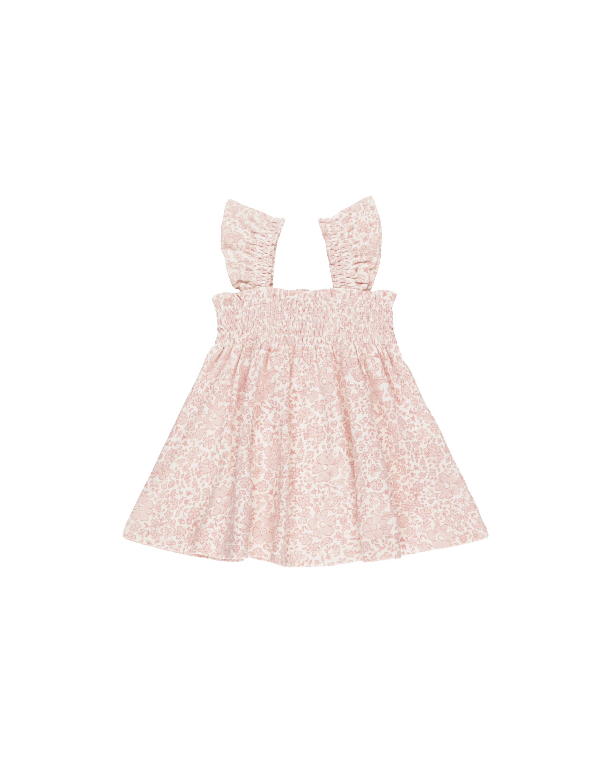 Quincy Mae Smocked Jersey Dress - Pink Blossom