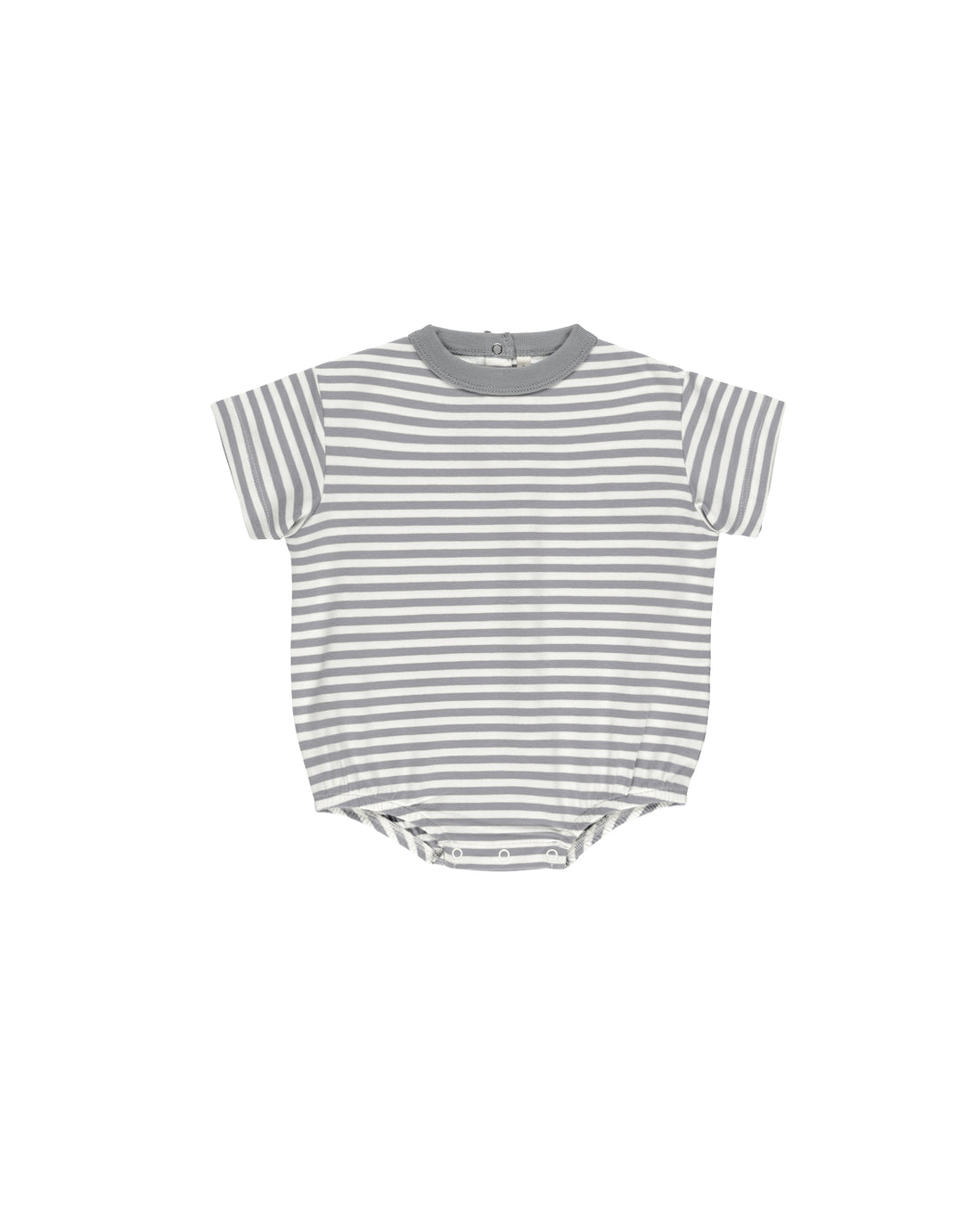 Quincy Mae Relaxed Bubble Romper - Blue Stripe