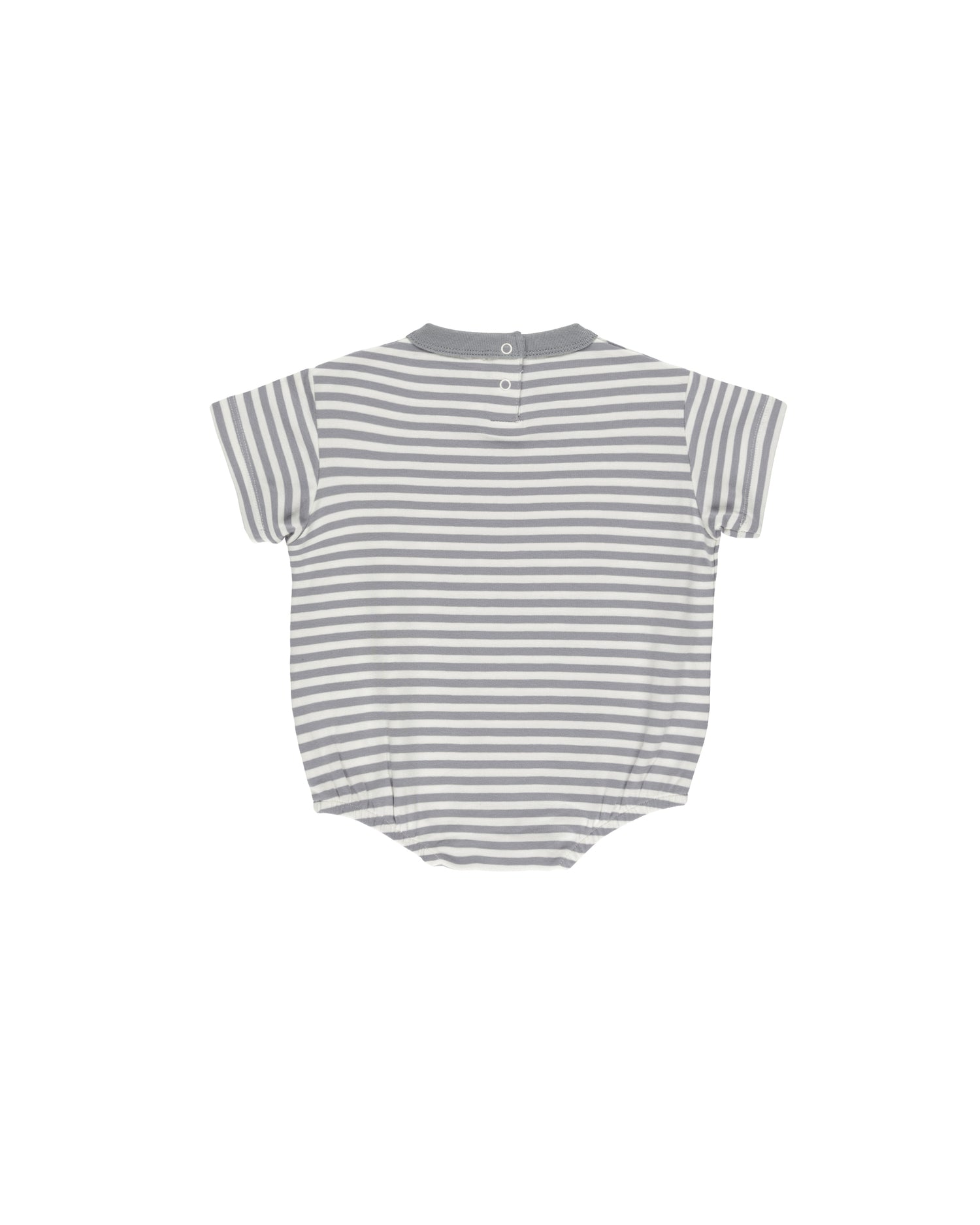 Quincy Mae Relaxed Bubble Romper - Blue Stripe