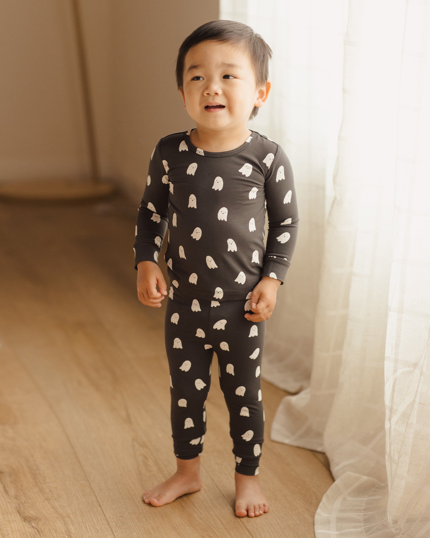 Quincy Mae Bamboo Pajama Set - Ghosts