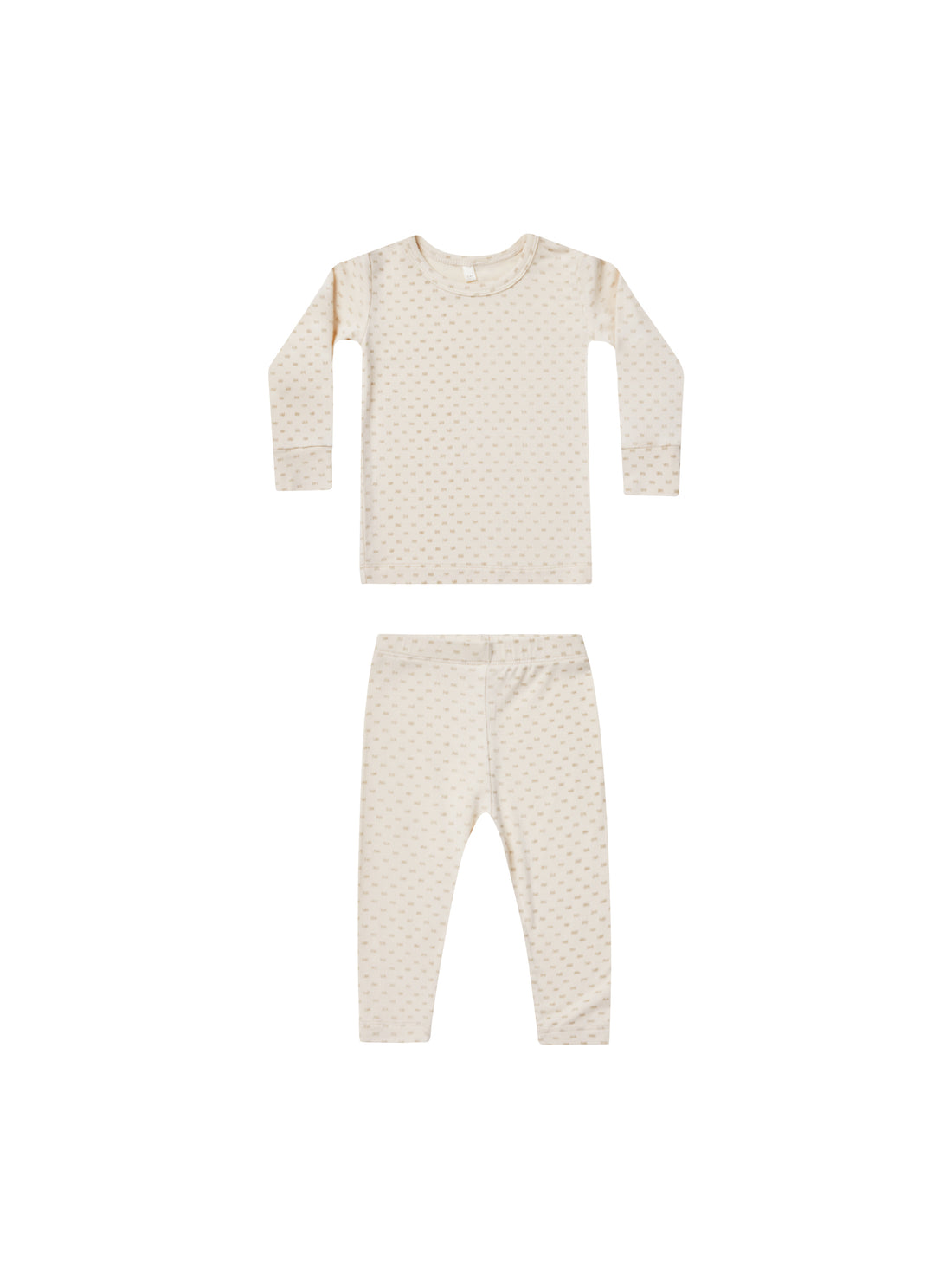 Quincy Mae Bamboo Pajama Set - Oat Check