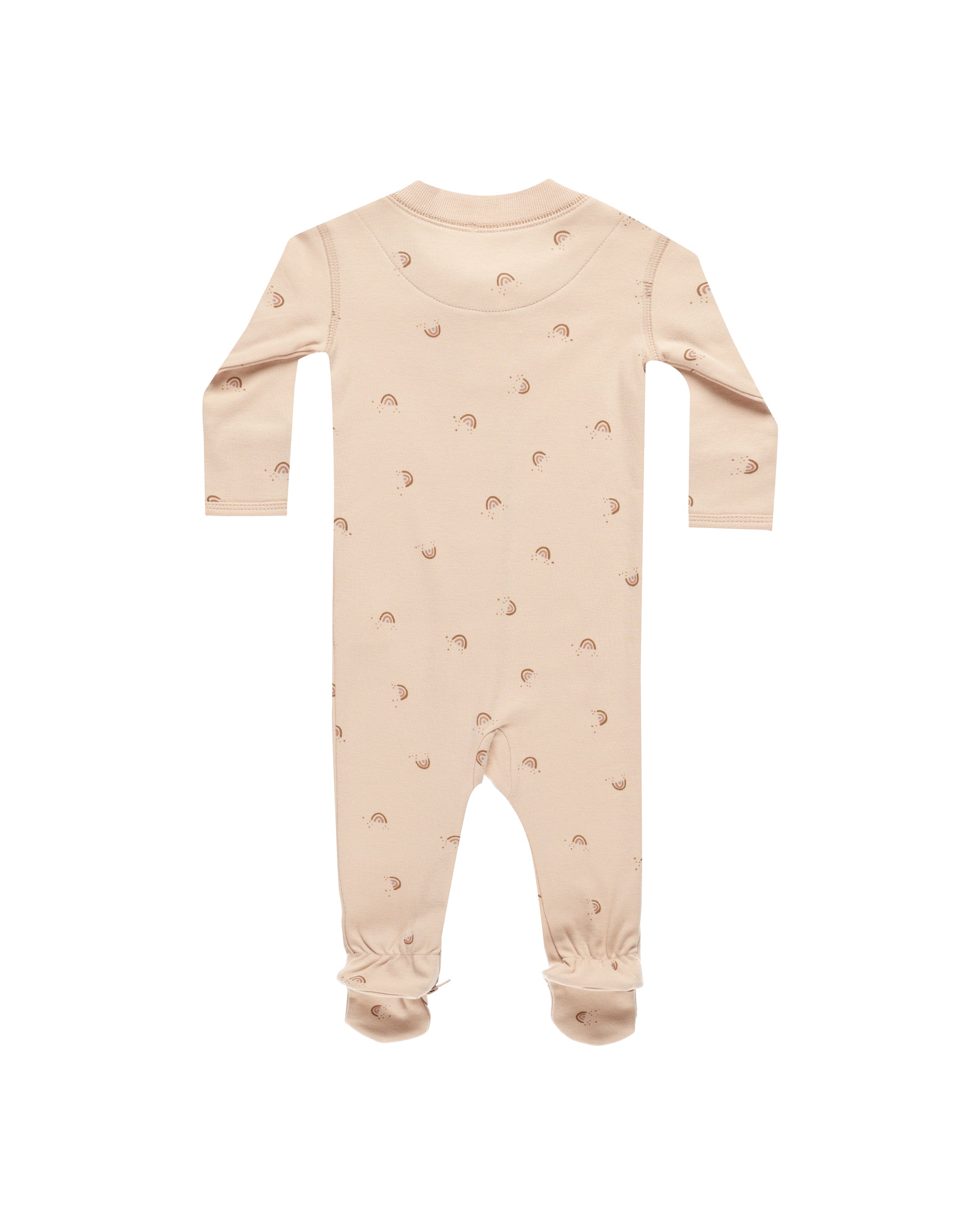 Quincy Mae Zip Long Sleeve Sleeper Footie - Rainbows