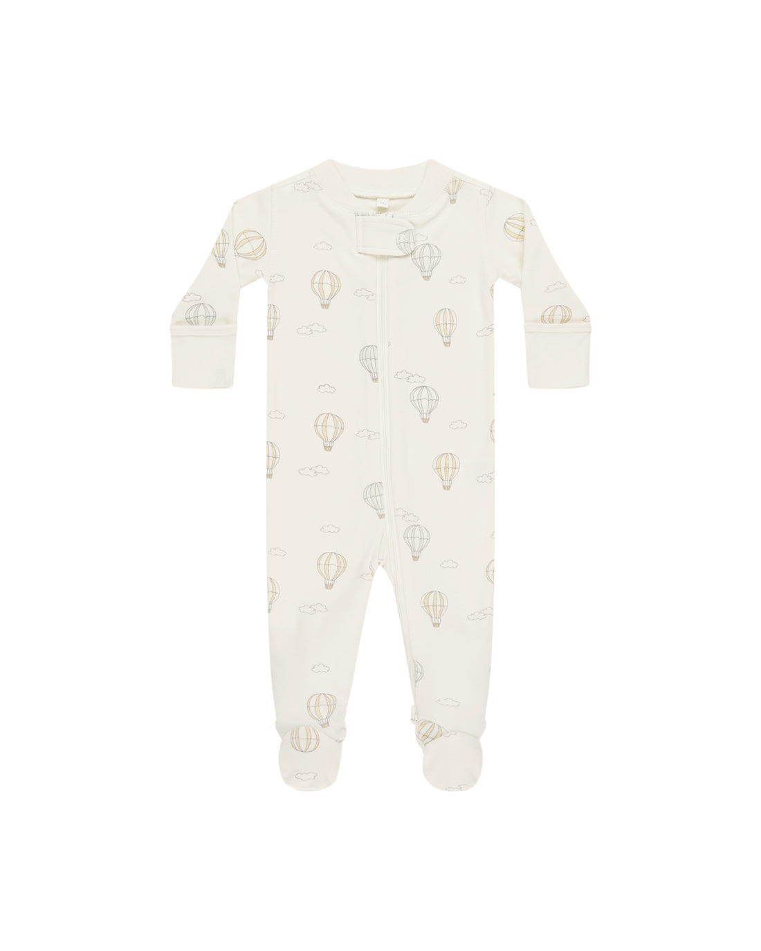 Quincy Mae Zip Long Sleeve Sleeper Footie - Hot Air Balloons