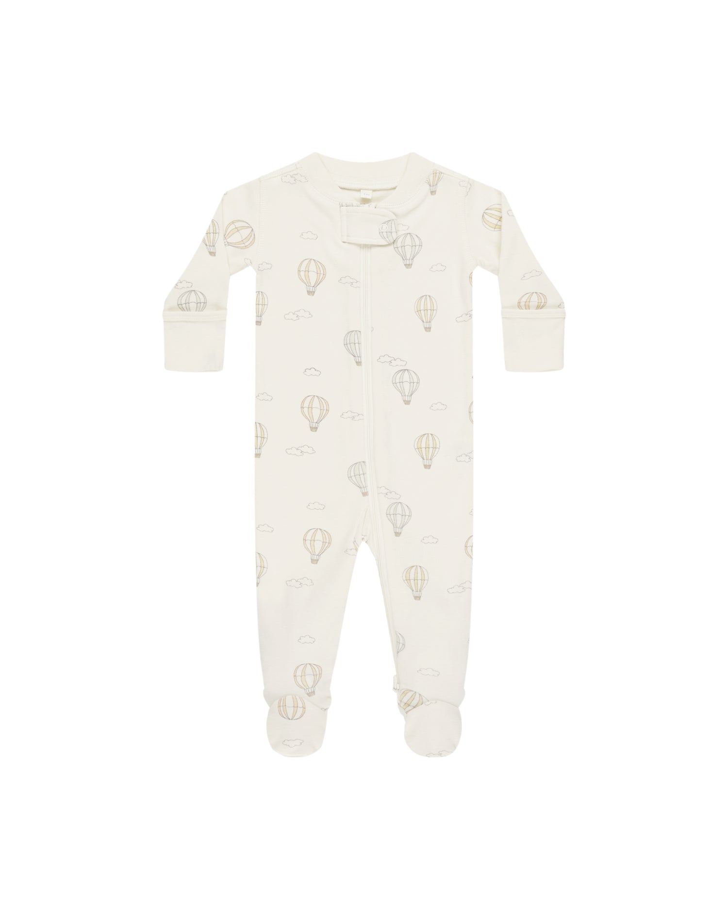 Quincy Mae Zip Long Sleeve Sleeper Footie - Hot Air Balloons