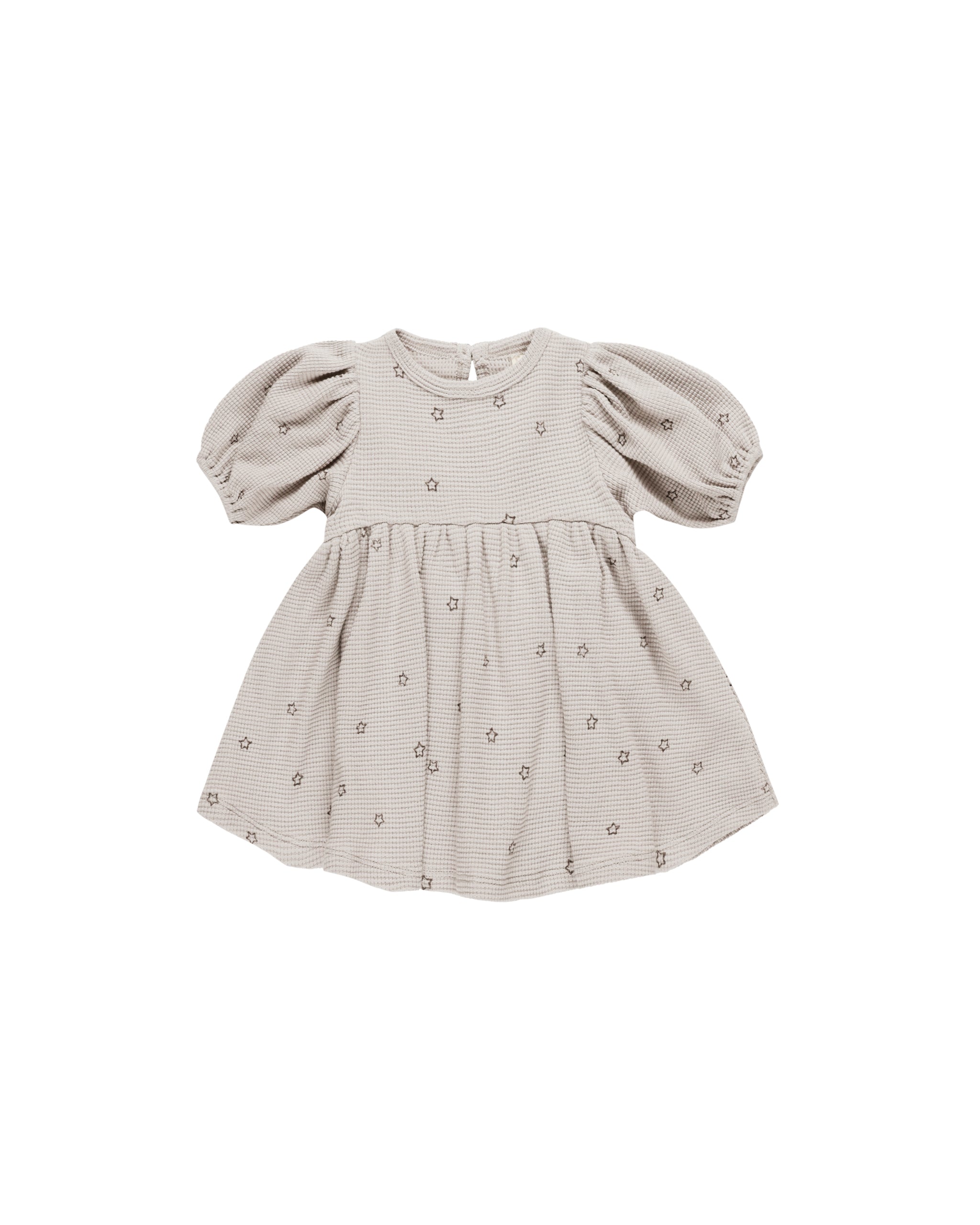 Quincy Mae Waffle Babydoll Dress - Stars