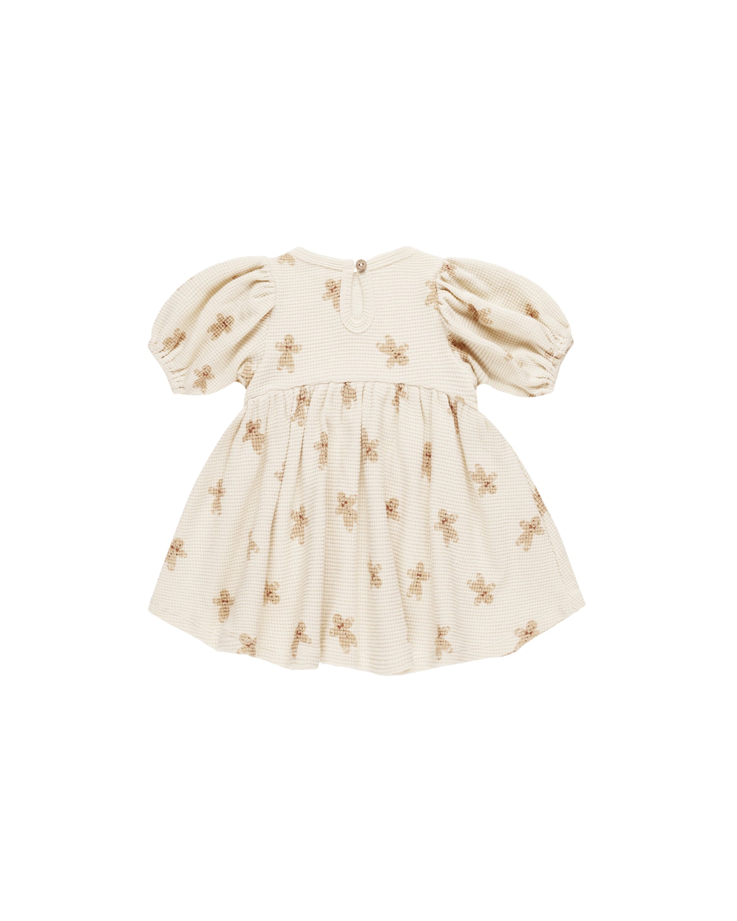 Quincy Mae Waffle Babydoll Dress - Gingerbread