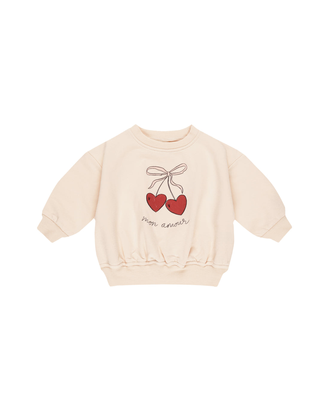 Quincy Mae Relaxed Fleece Sweatshirt - Mon Amour