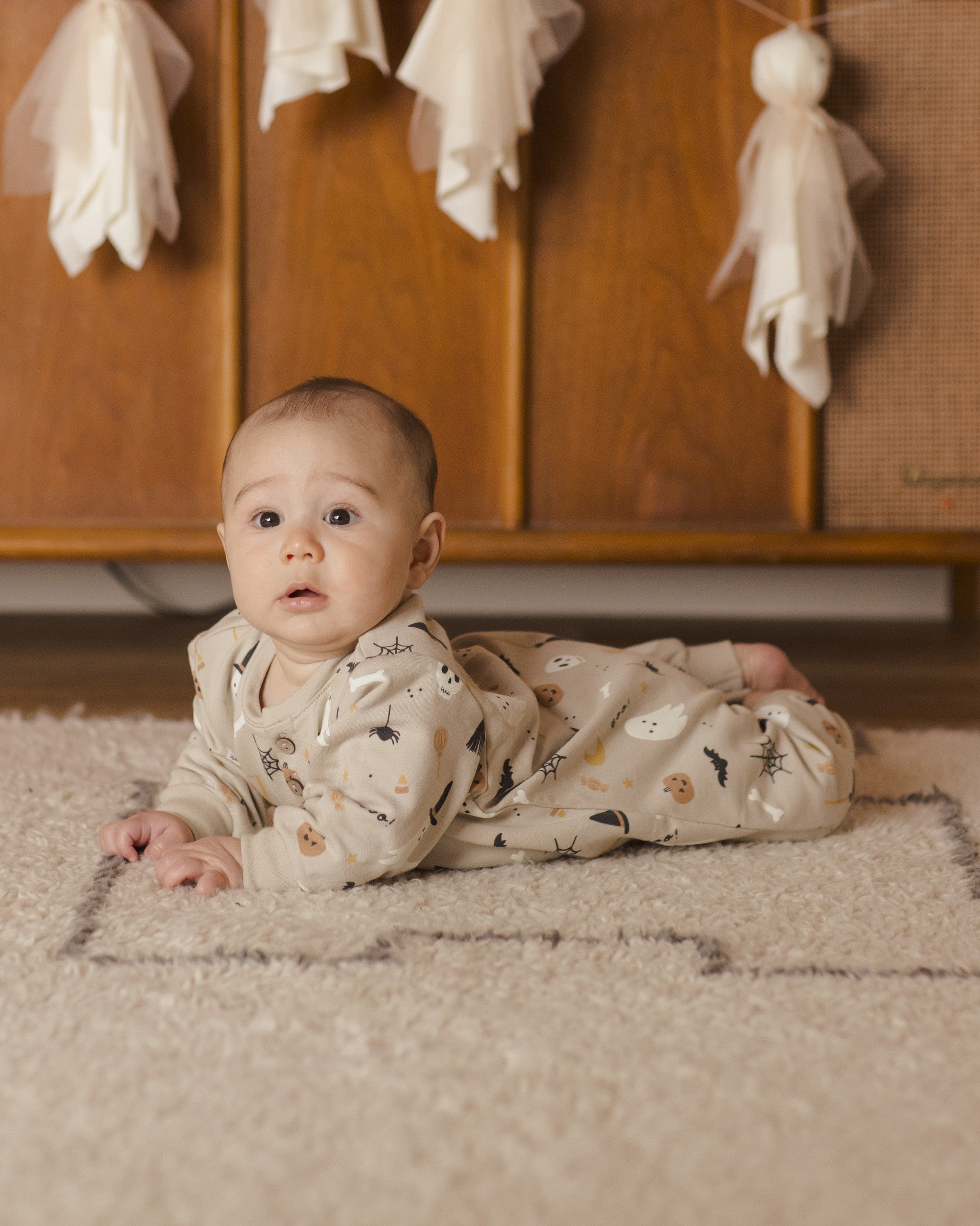 Quincy Mae Relaxed Fleece Jumpsuit - Halloween