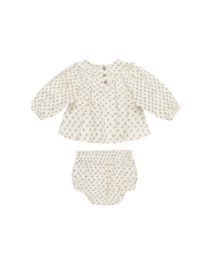 Quincy Mae Mia Top + Bloomer Set - French Flora