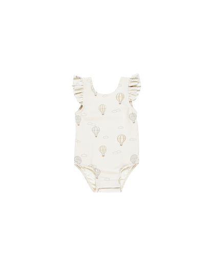 Quincy Mae Scoop Back One-Piece - Hot Air Balloons