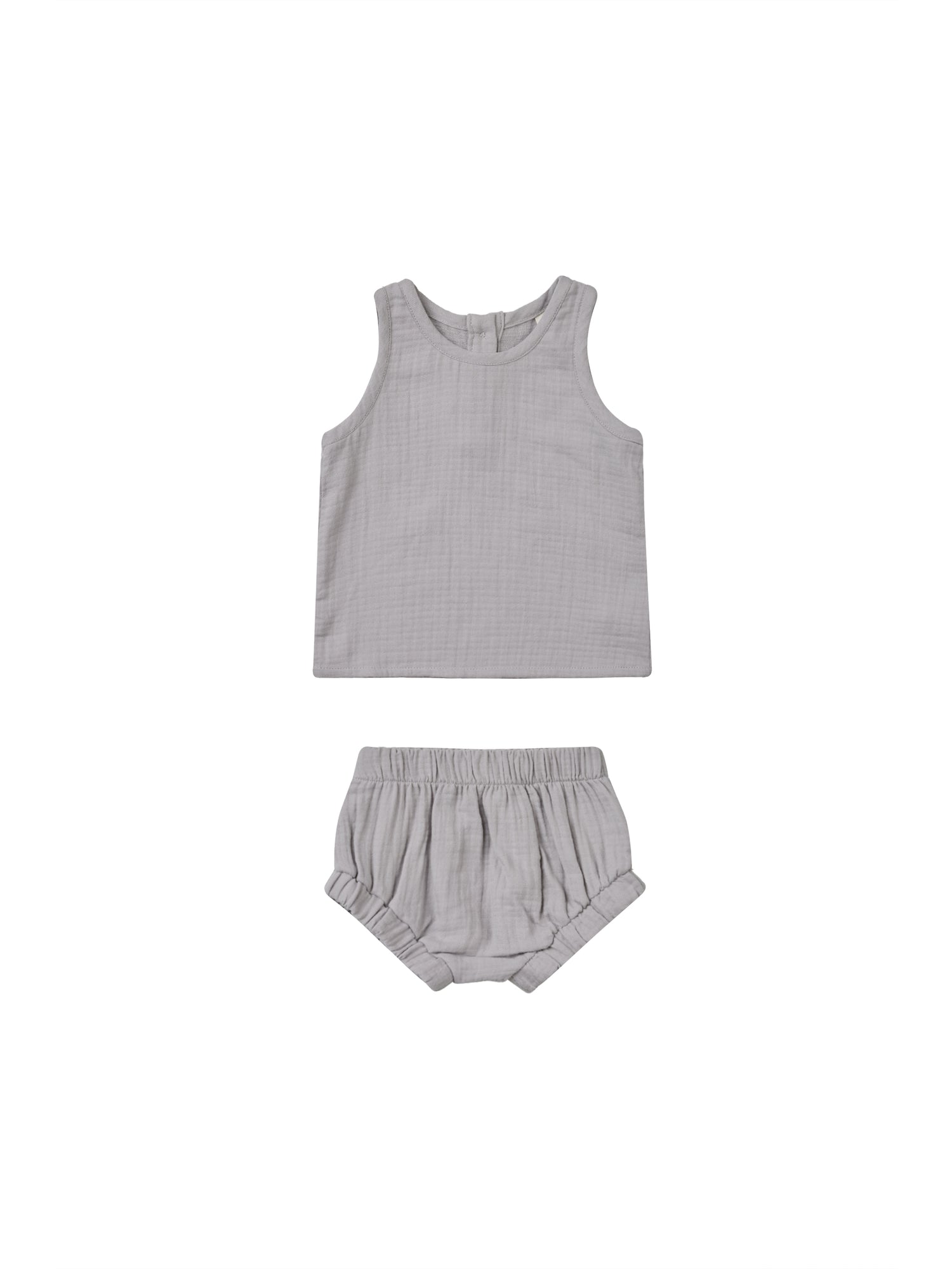 Quincy Mae Woven Tank + Short Set - Periwinkle