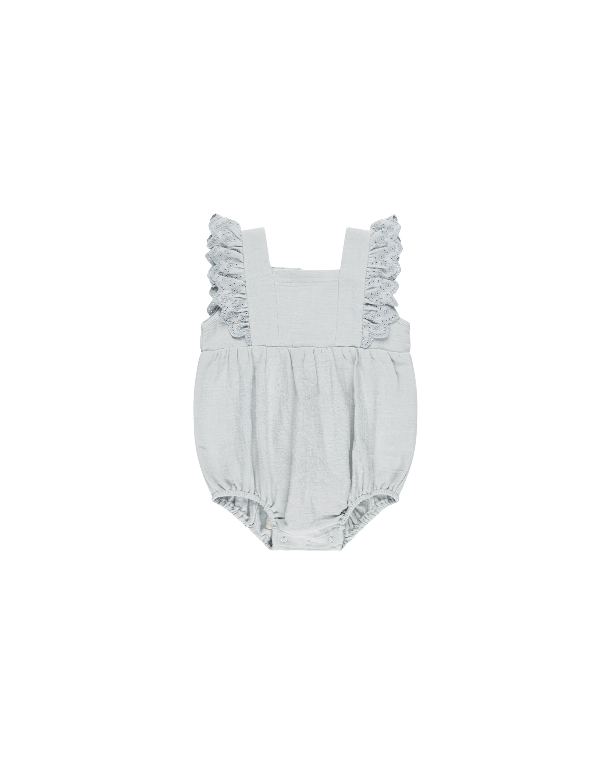 Quincy Mae Naomi Romper - Sky