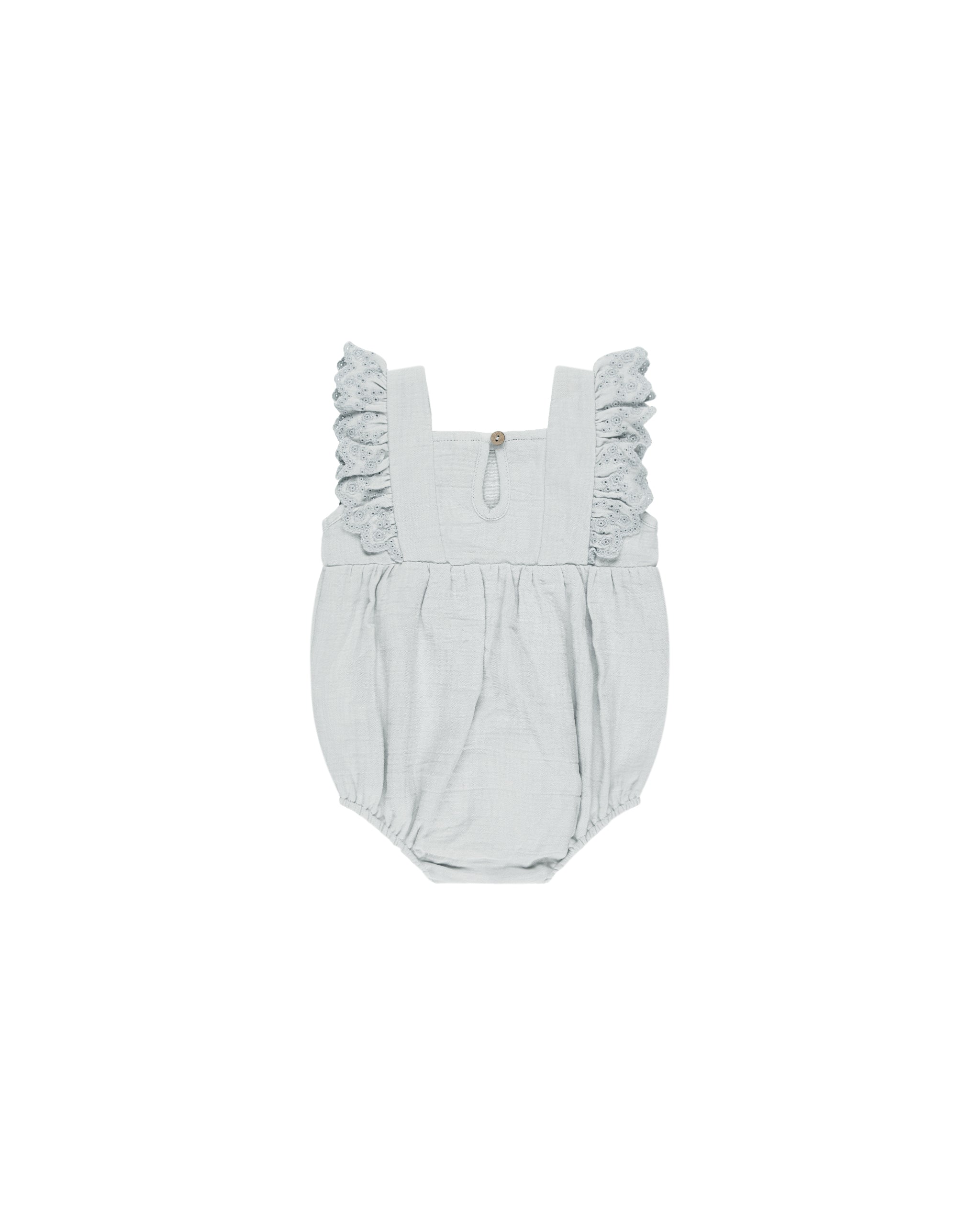 Quincy Mae Naomi Romper - Sky