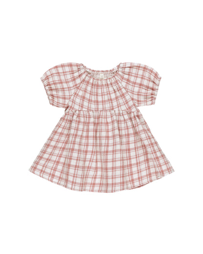 Quincy Mae Bella Dress - Pink Plaid