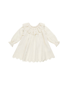 Quincy Mae Long Sleeve Isla Dress - Ivory