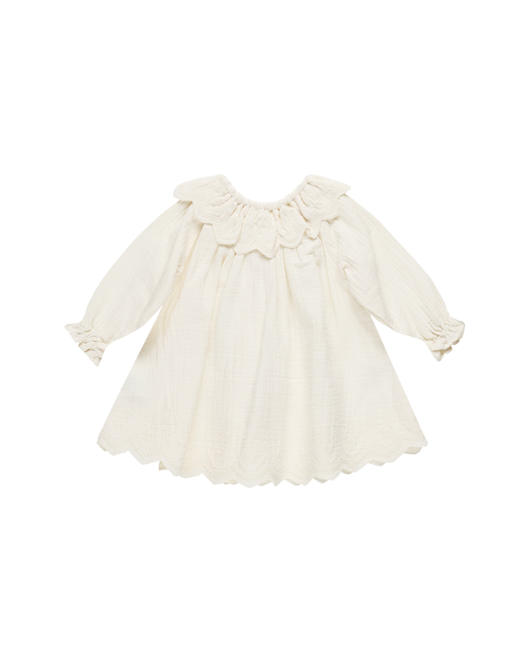 Quincy Mae Long Sleeve Isla Dress - Ivory