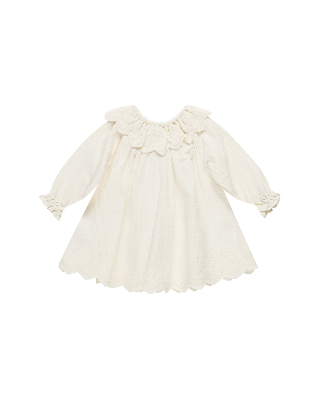 Quincy Mae Long Sleeve Isla Dress - Ivory