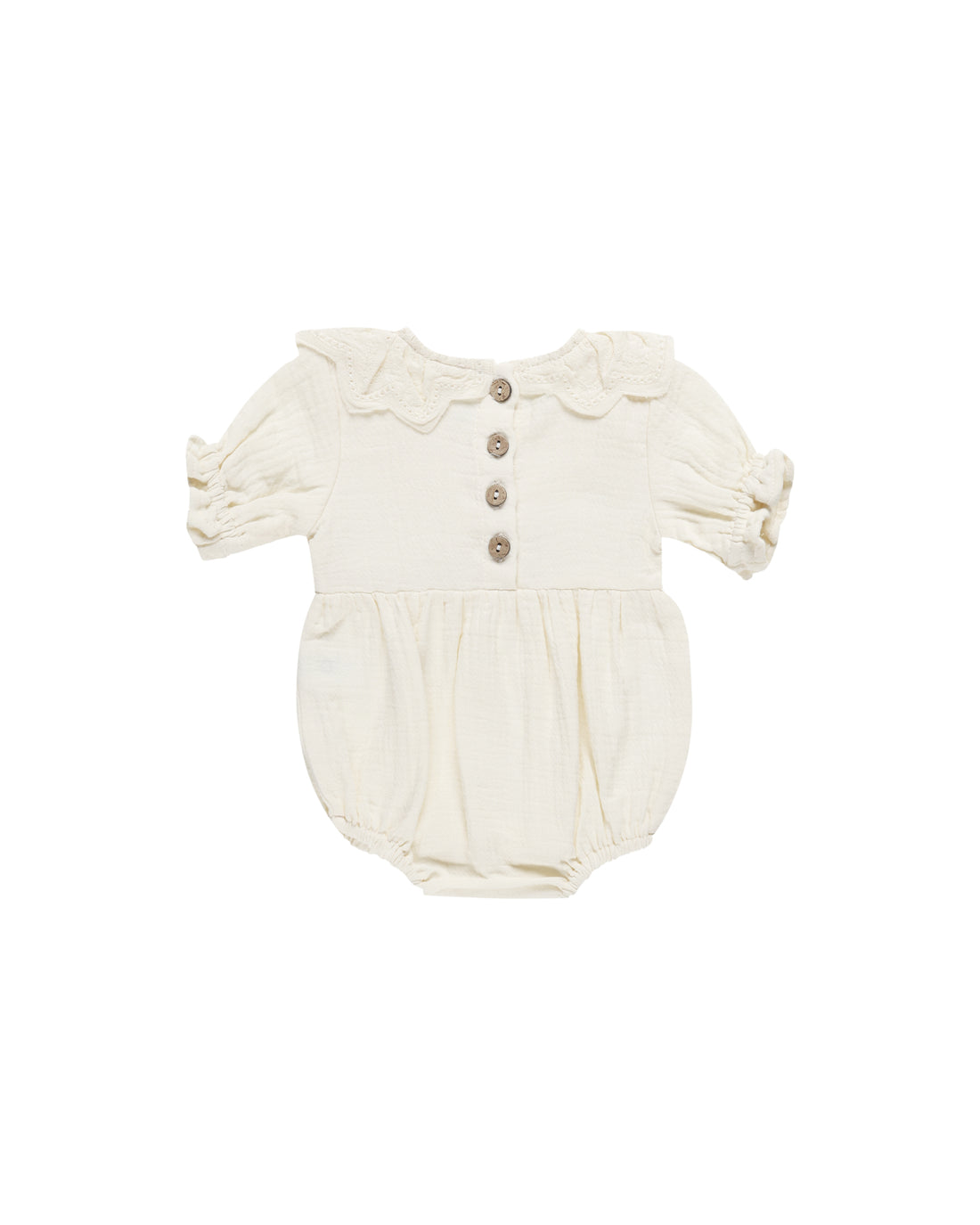 Quincy Mae Collared Romper - Ivory