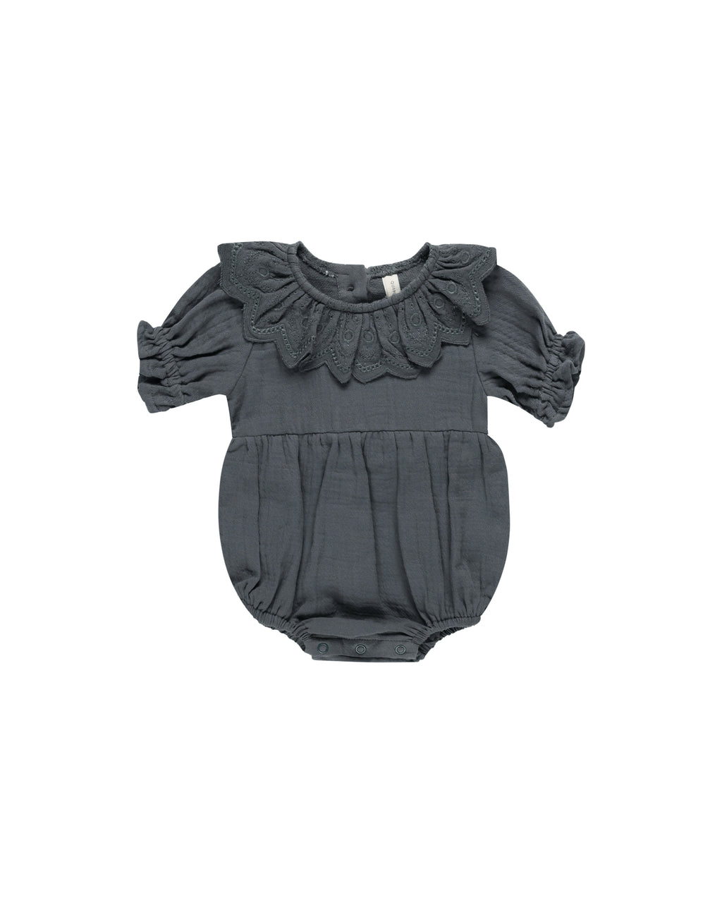 Quincy Mae Collared Romper - Indigo