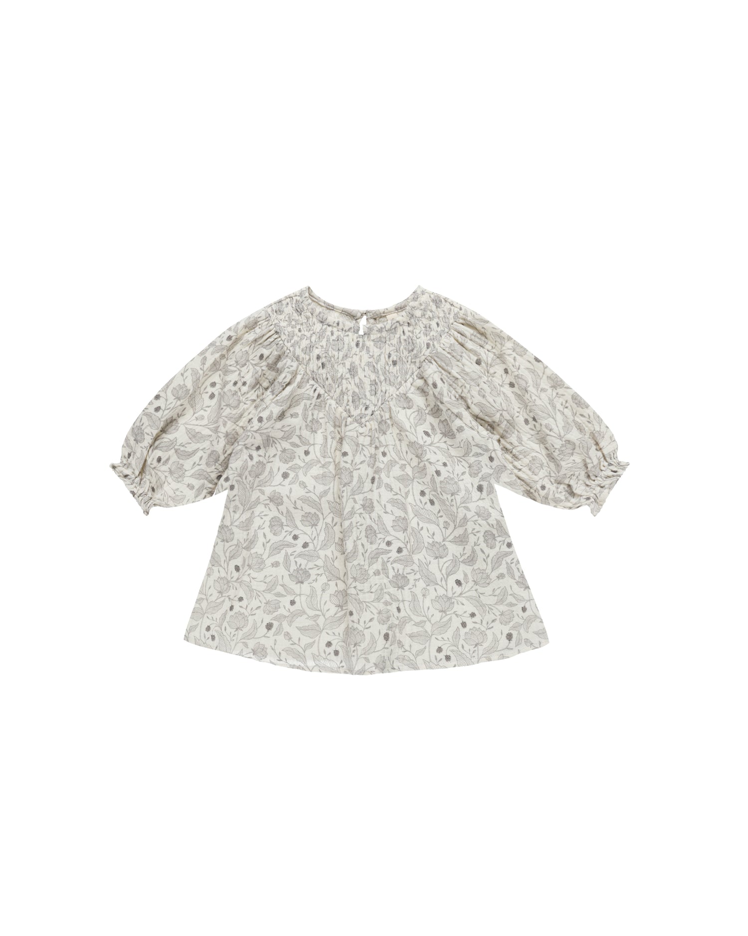 Quincy Mae V Smocked Dress - Winter Floral