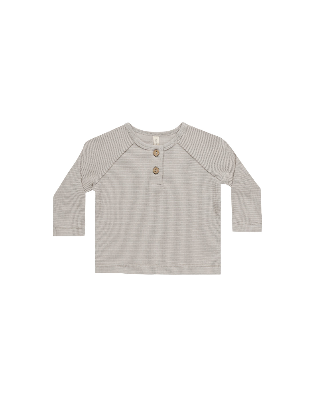 Quincy Mae Henley Knit Top - Fog