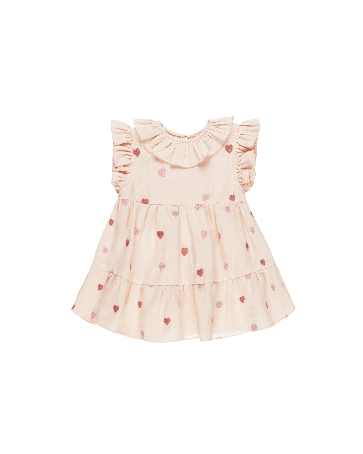 Quincy Mae Charlotte Dress - Heart Embroidery