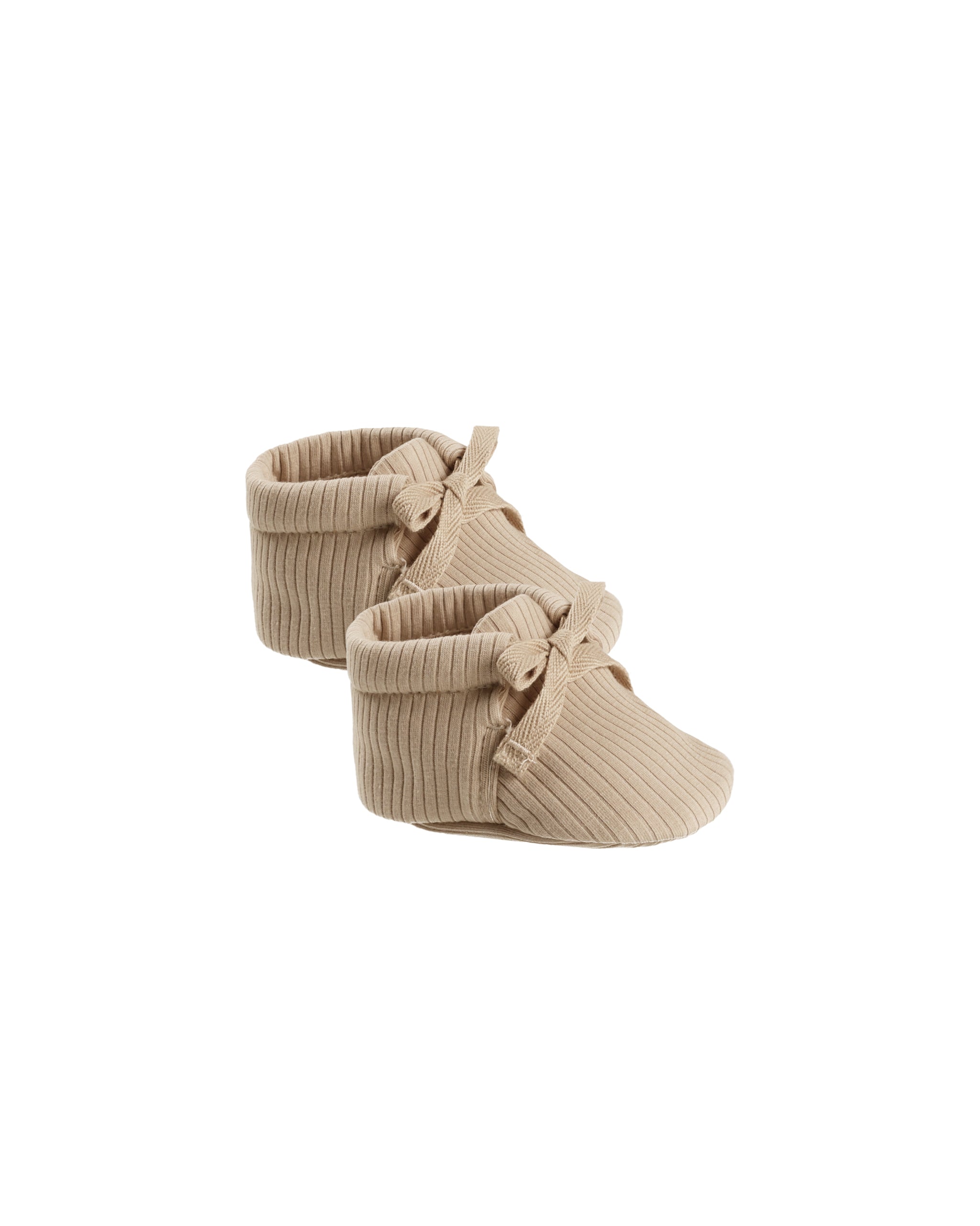 Quincy Mae Baby Booties - Latte