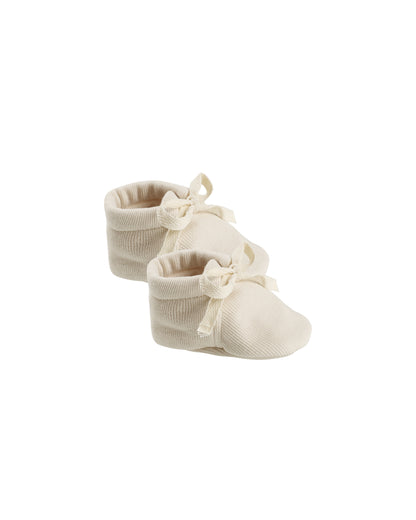 Quincy Mae Baby Booties - Natural