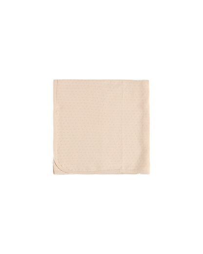 Quincy Mae Pointelle Baby Blanket - Shell