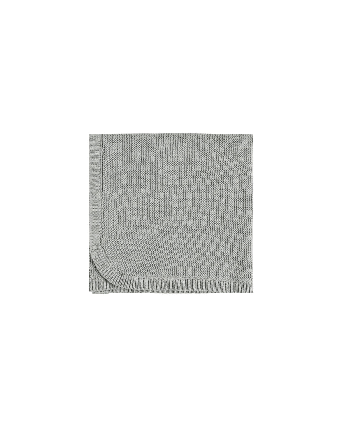 Quincy Mae Knit Baby Blanket - Dusty Blue