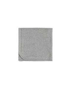 Quincy Mae Knit Baby Blanket - Dusty Blue