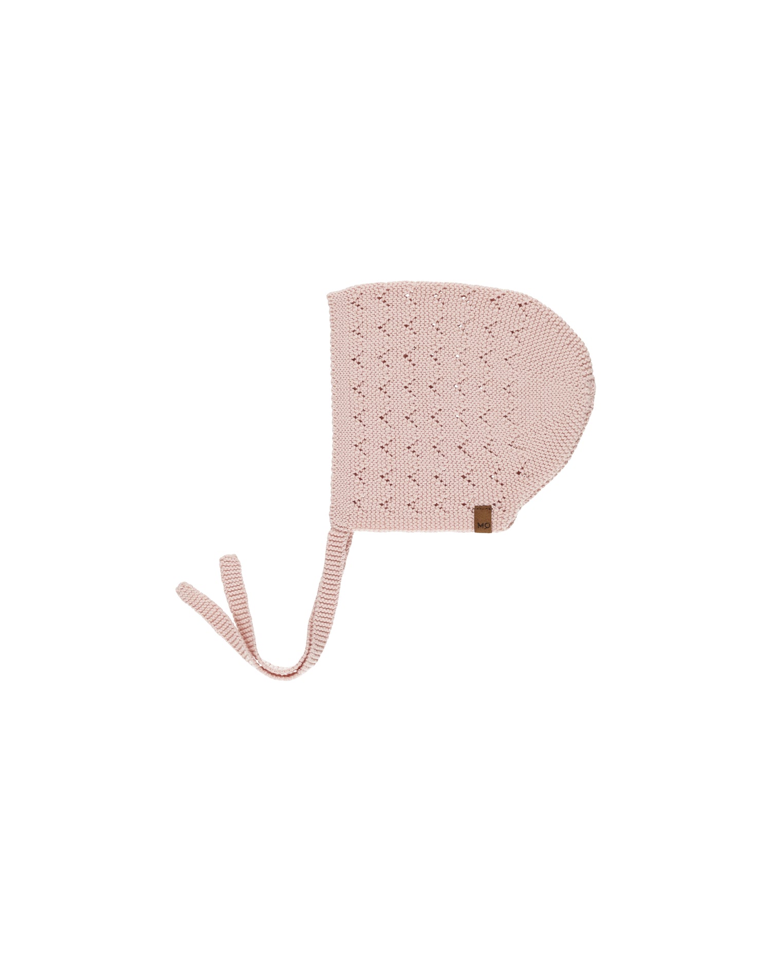 Quincy Mae Pointelle Knit Bonnet - Bubblegum