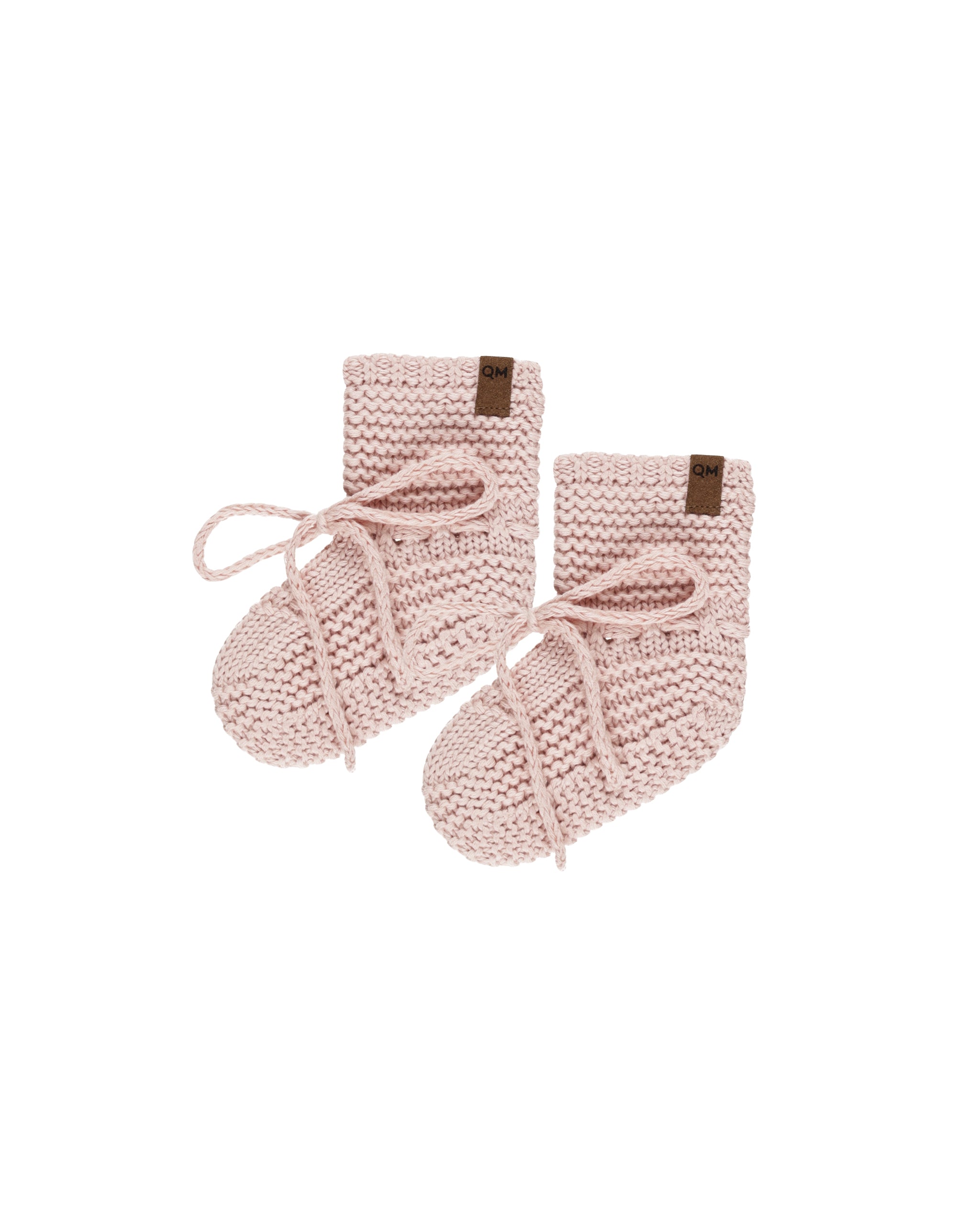 Quincy Mae Knit Booties - Bubblegum