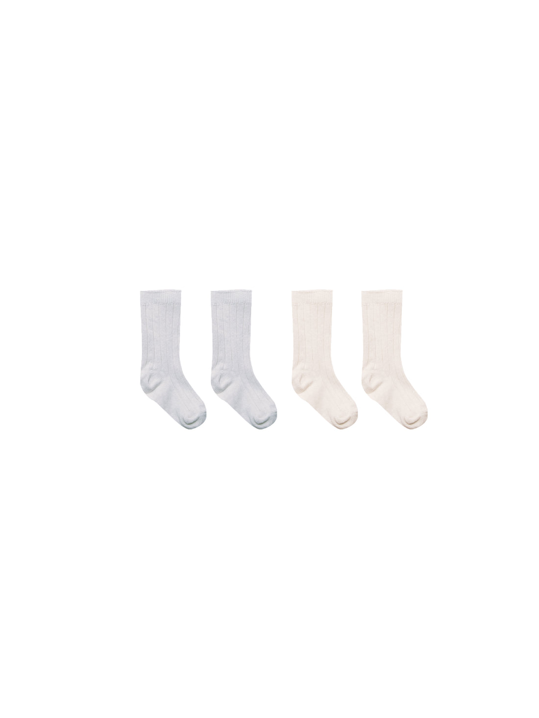 Quincy Mae Sock Set - Natural, Cloud