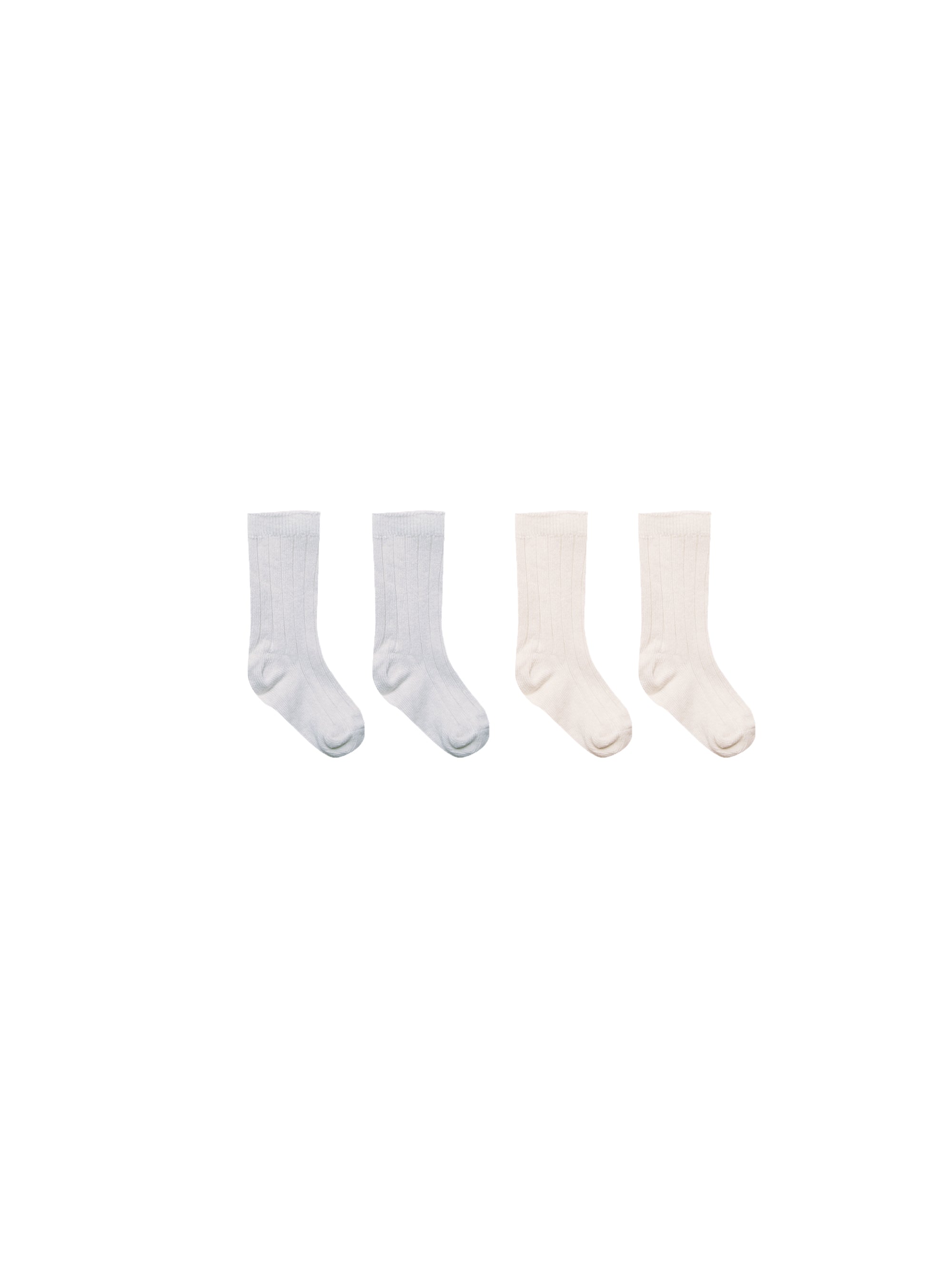 Quincy Mae Sock Set - Natural, Cloud