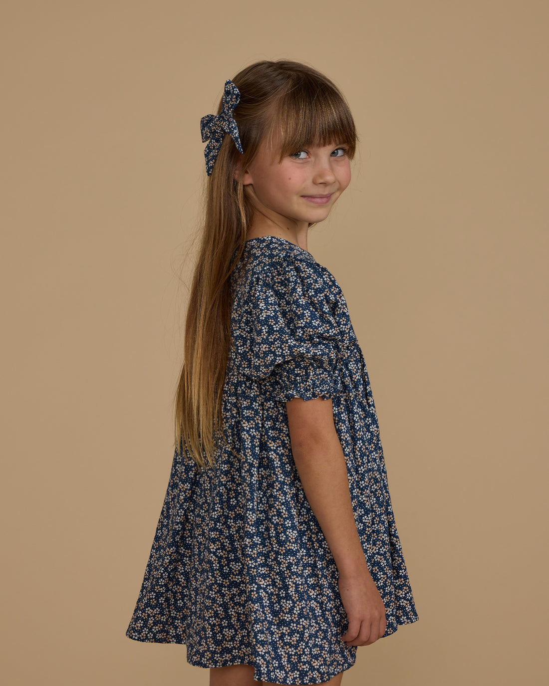 Rylee + Cru Bow - Blue Floral