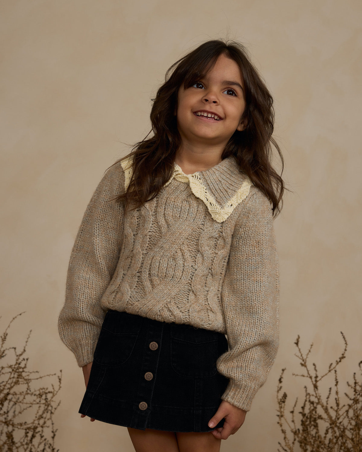 Rylee + Cru Alice Sweater - Heathered Sand