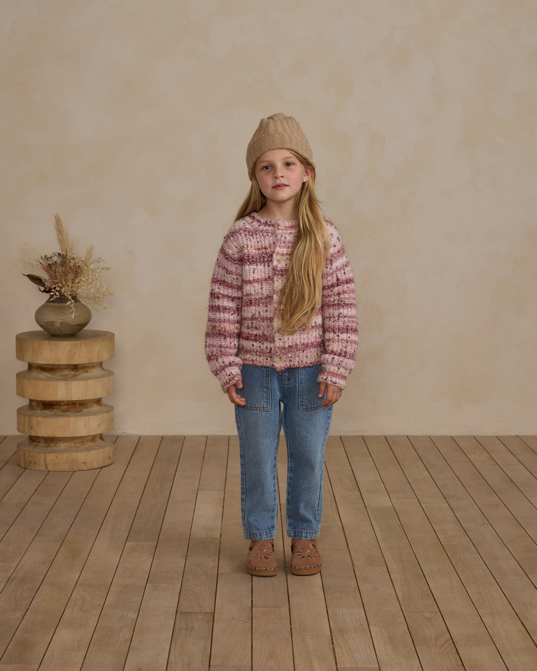 Rylee + Cru Cheyenne Cardigan - Pink Multi Stripe