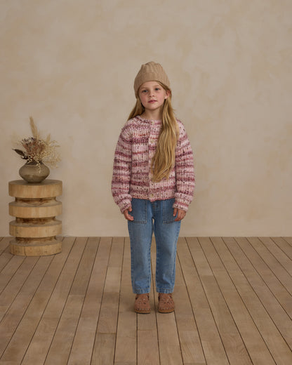 Rylee + Cru Cheyenne Cardigan - Pink Multi Stripe