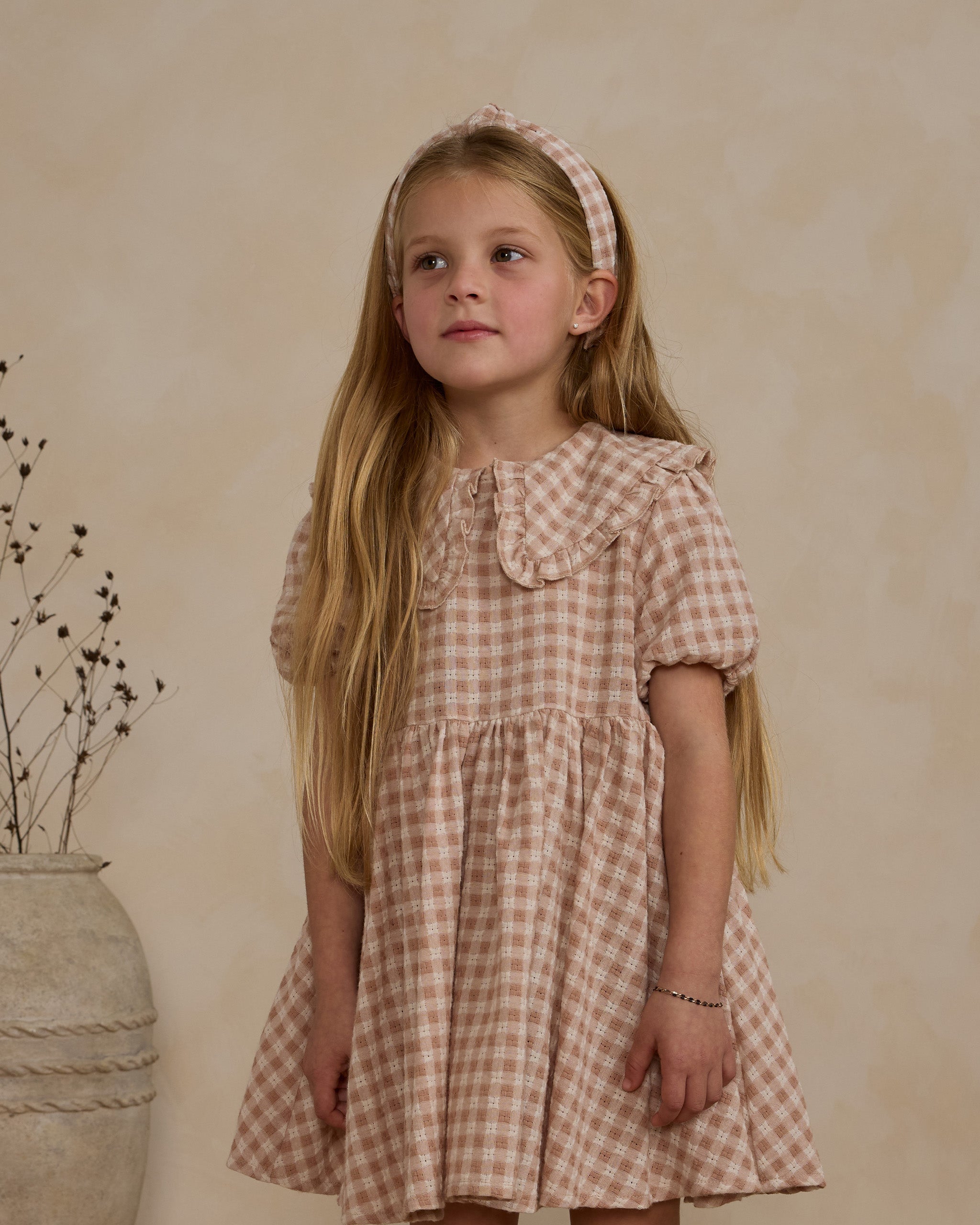 Rylee + Cru Camille Dress - Pink Gingham