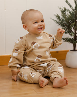 Rylee + Cru Raglan Jumpsuit - Santa