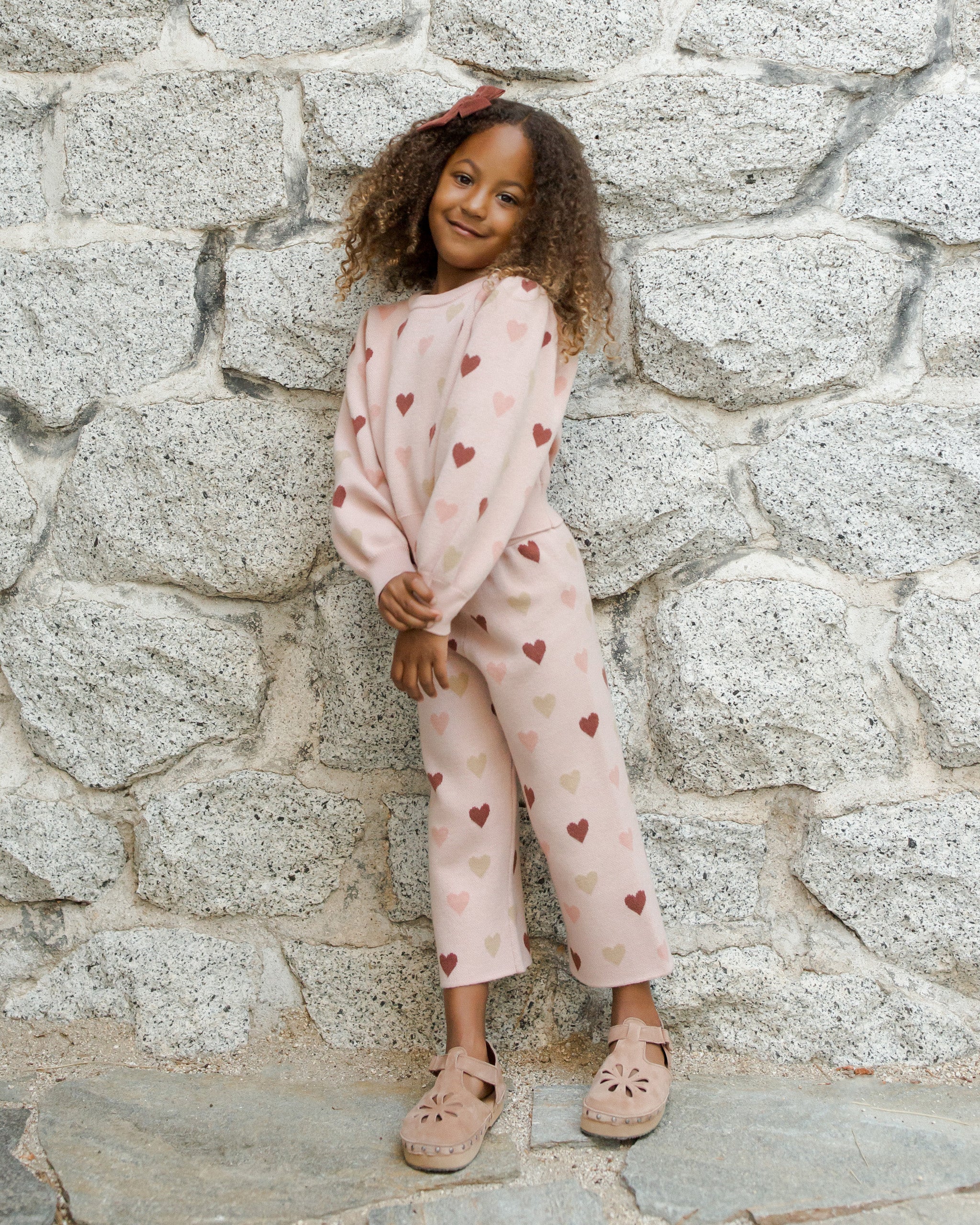 Rylee + Cru Jacquard Knit Set - Hearts