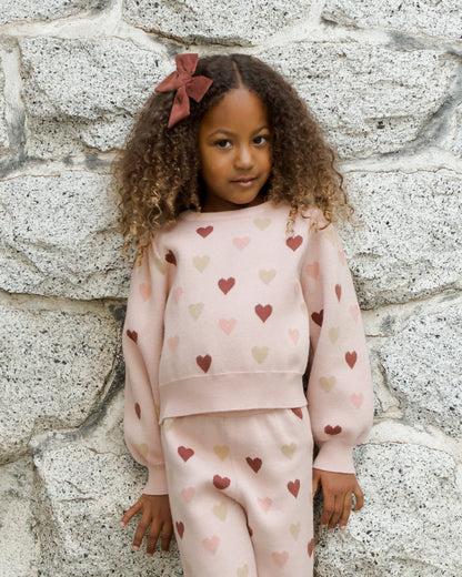 Rylee + Cru Jacquard Knit Set - Hearts