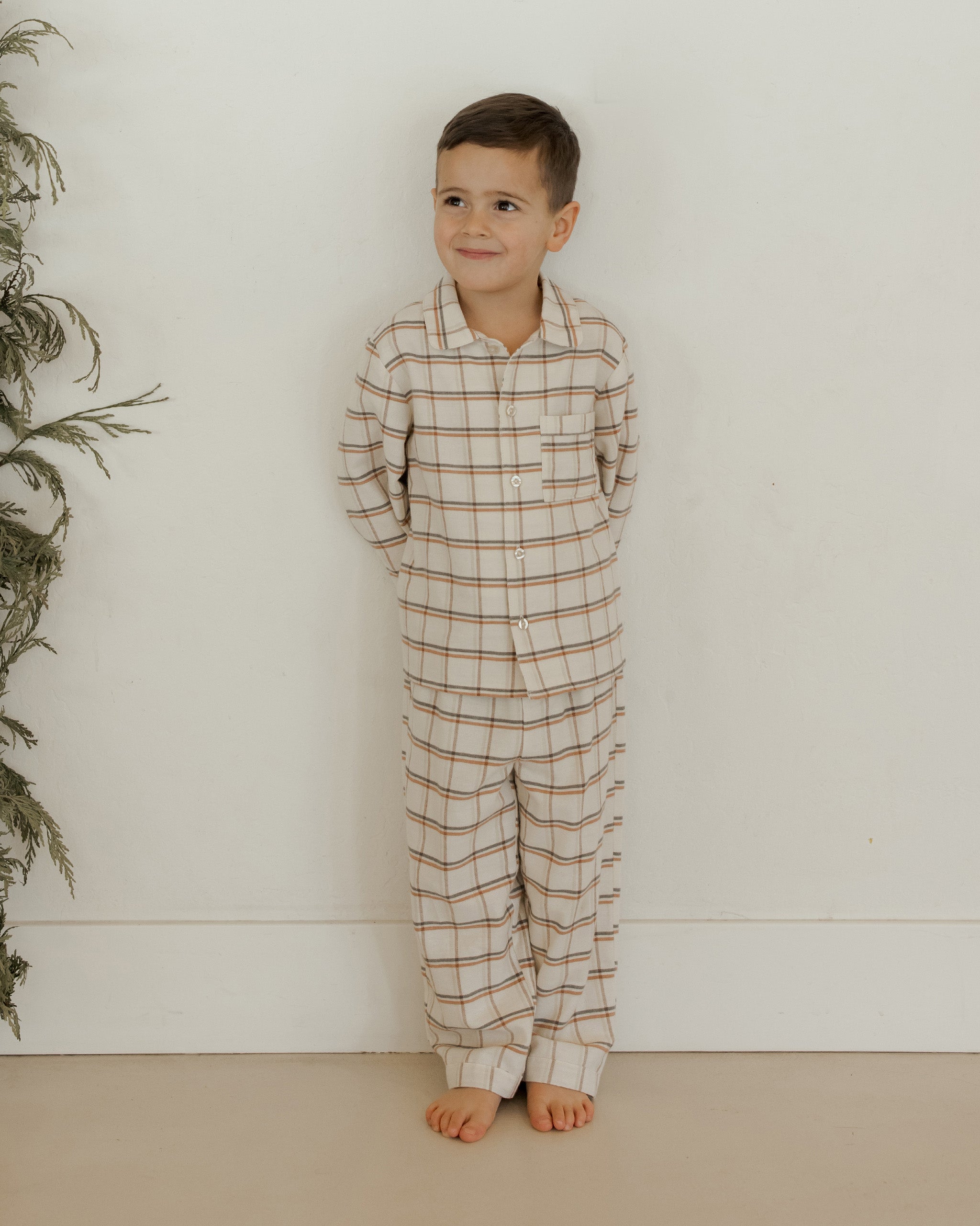 Rylee + Cru Long Sleeve Pajamas - Holiday Plaid