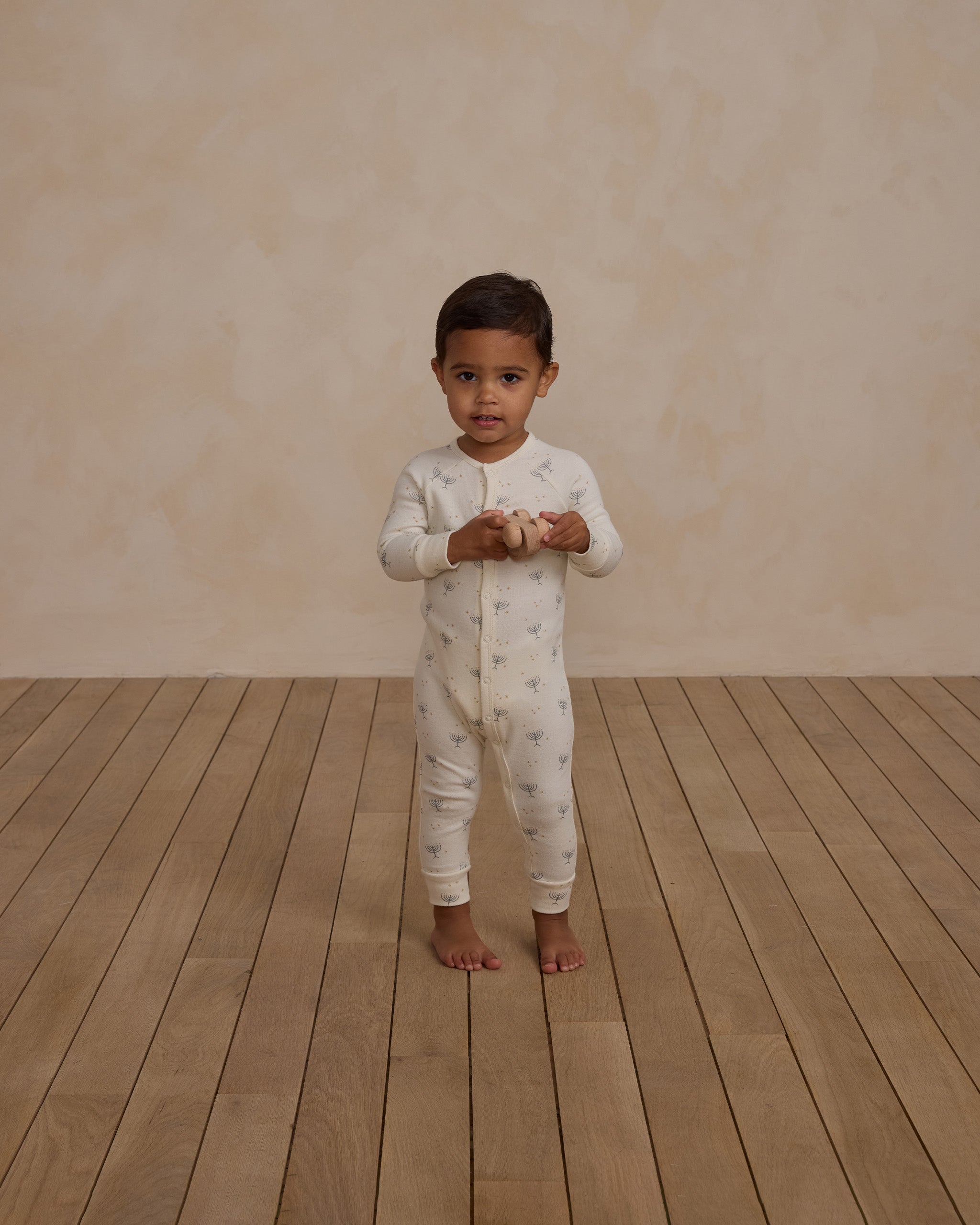 Rylee + Cru Organic Long John Pajamas - Hanukkah