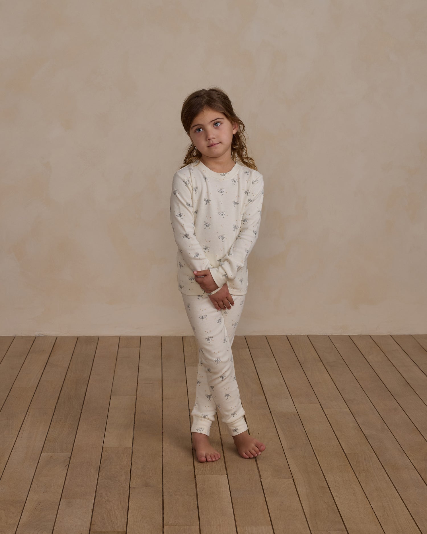 Rylee + Cru Organic Long Sleeve Pajama Set - Hanukkah