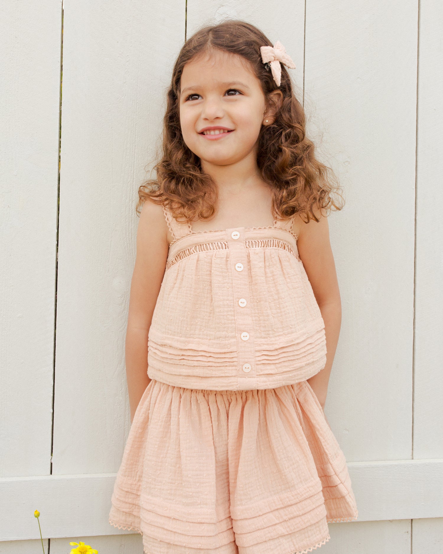 Rylee + Cru Mae Skirt - Apricot