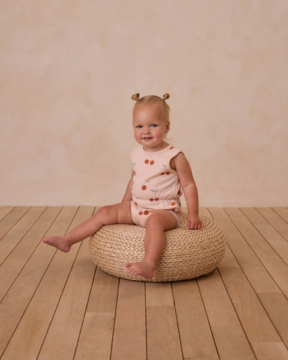 Rylee + Cru Cinch Playsuit - Cherries