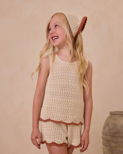 Rylee + Cru Crochet Scarf Headband - Natural