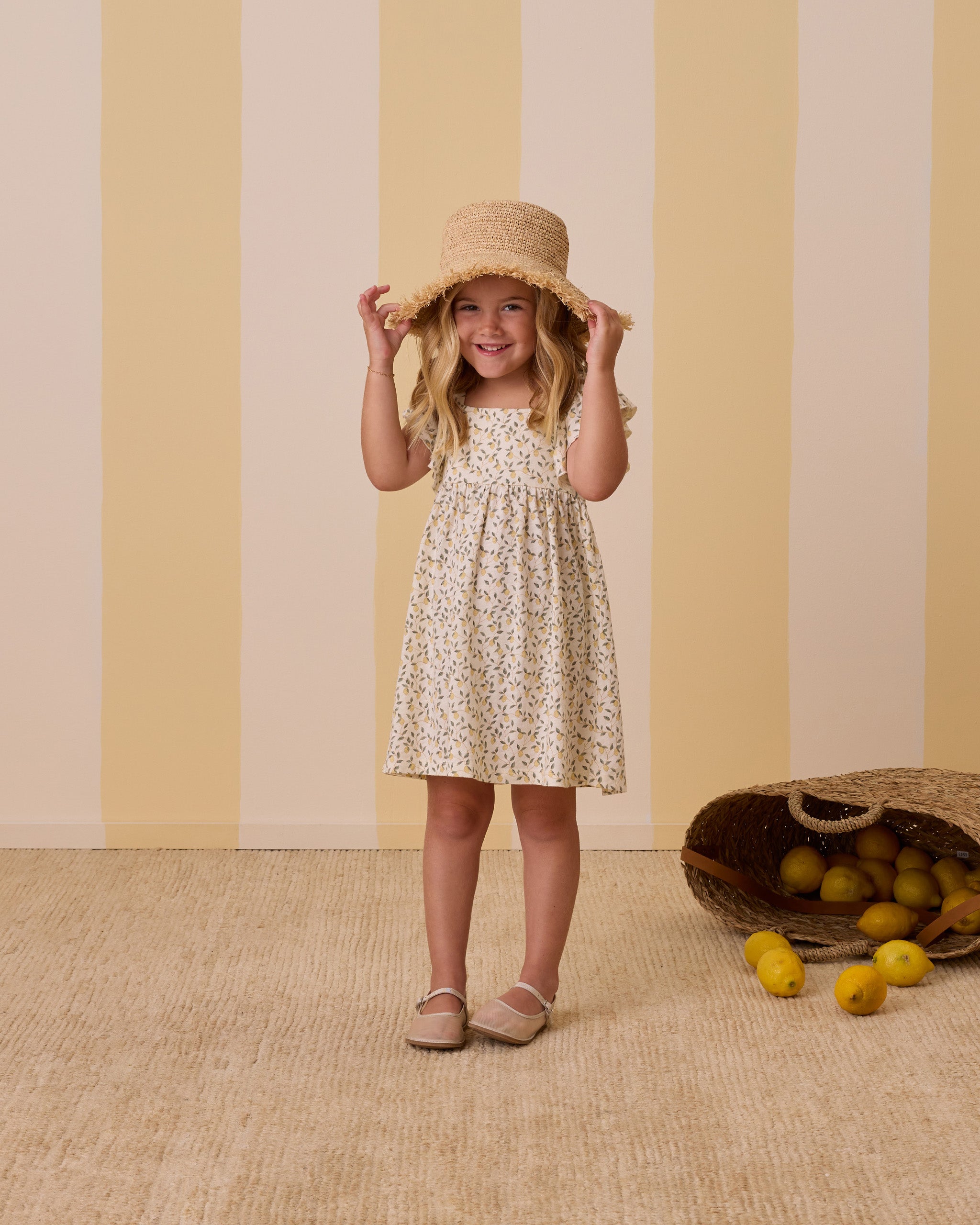 Rylee + Cru Straw Bucket Hat - Straw